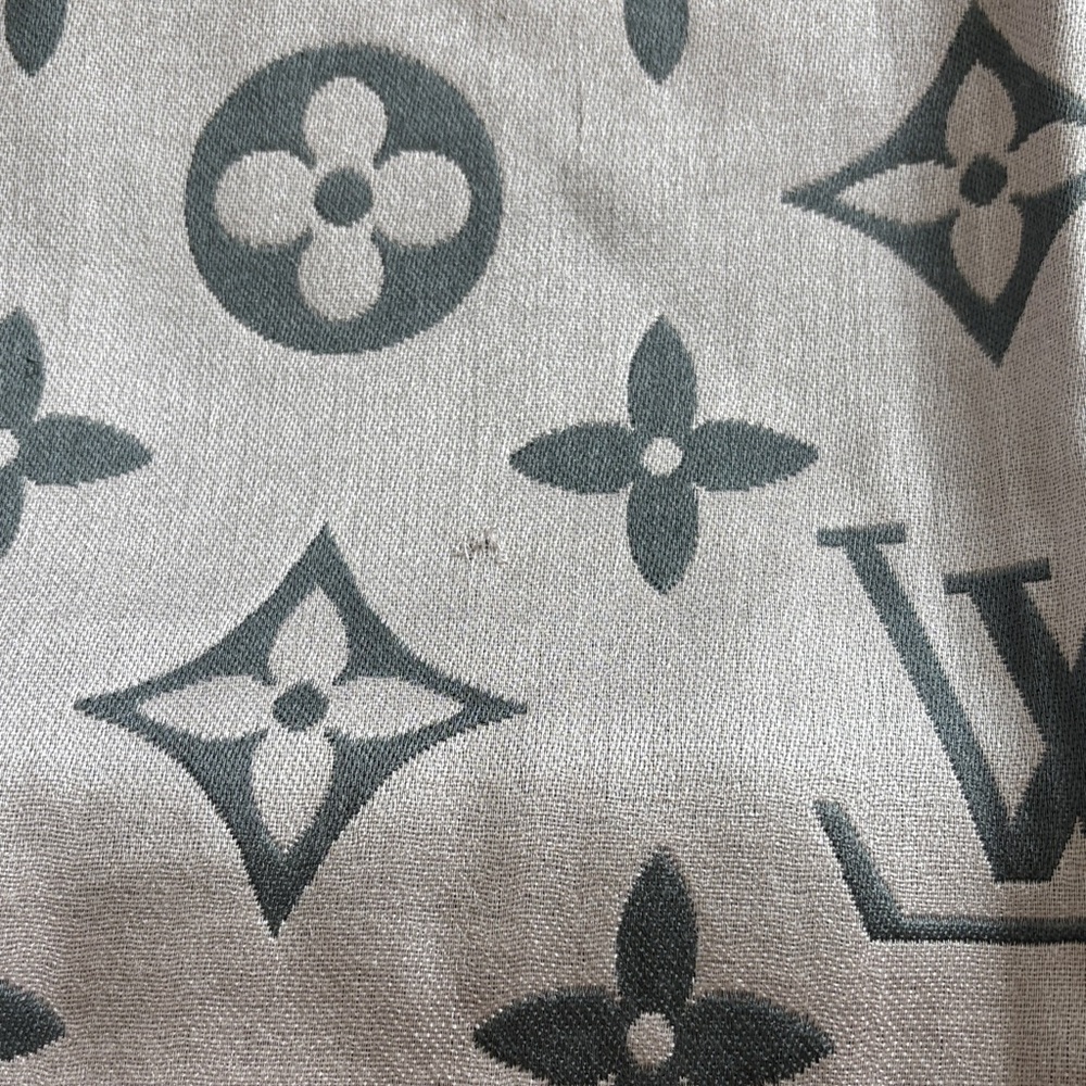 Gray and Pink Fashion Scarf - Picture 6 of 11
